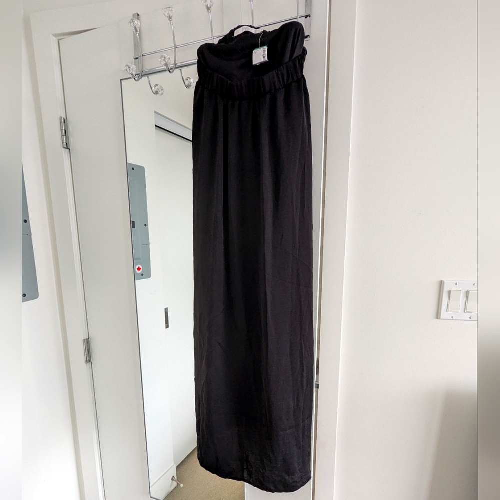 Simons Twik Elegant Black Maxi Skirt With Pockets In Size Small